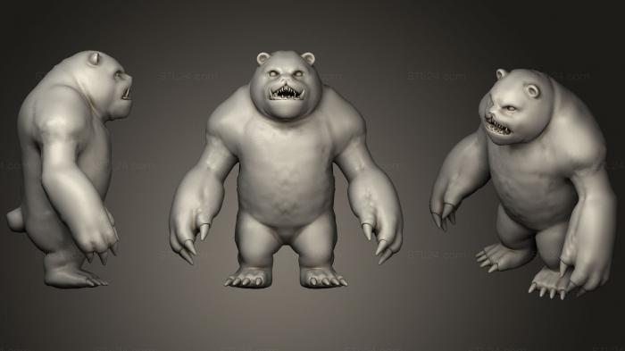 Figurines heroes, monsters and demons (Tibbers, STKM_1332) 3D models for cnc